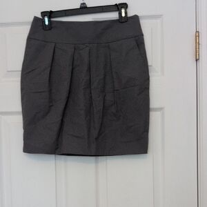 LOFT Charcoal Mini Skirt